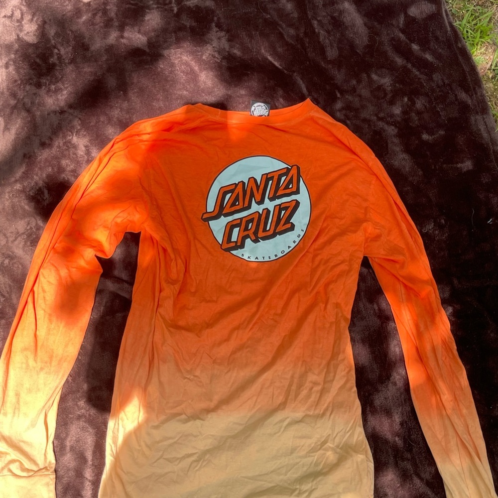 Santa Cruz ombré orange shirt